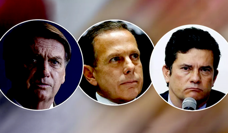 Bolsonaro Doria e Moro têm a maior rejeição dentre todos os candidatos