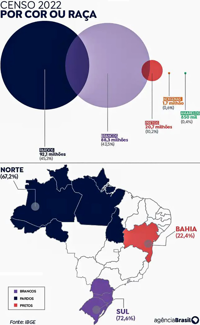 Censo 2022: População Parda Supera A Branca Pela 1ª Vez Desde 1872